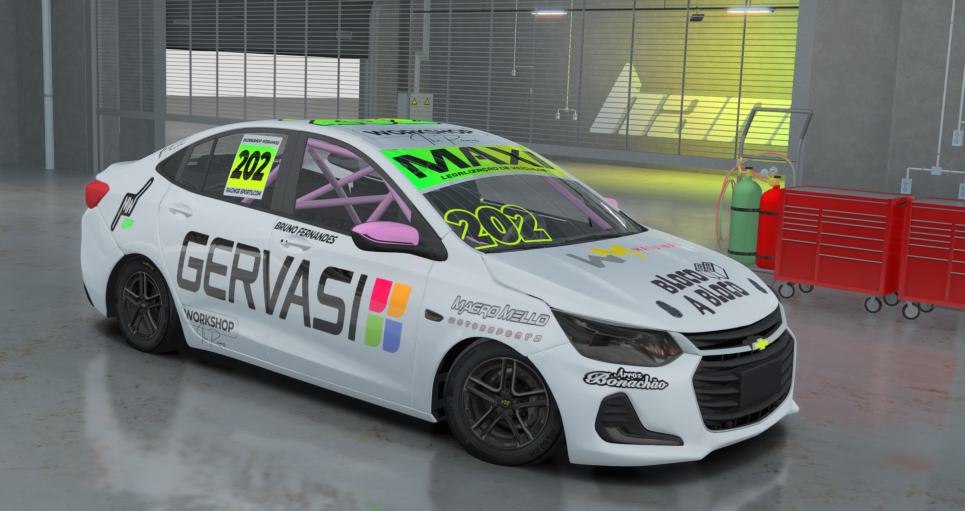 TURISMOCUP - CHEVROLET NEW ONIX PLUS, skin BRUNO FERNANDES