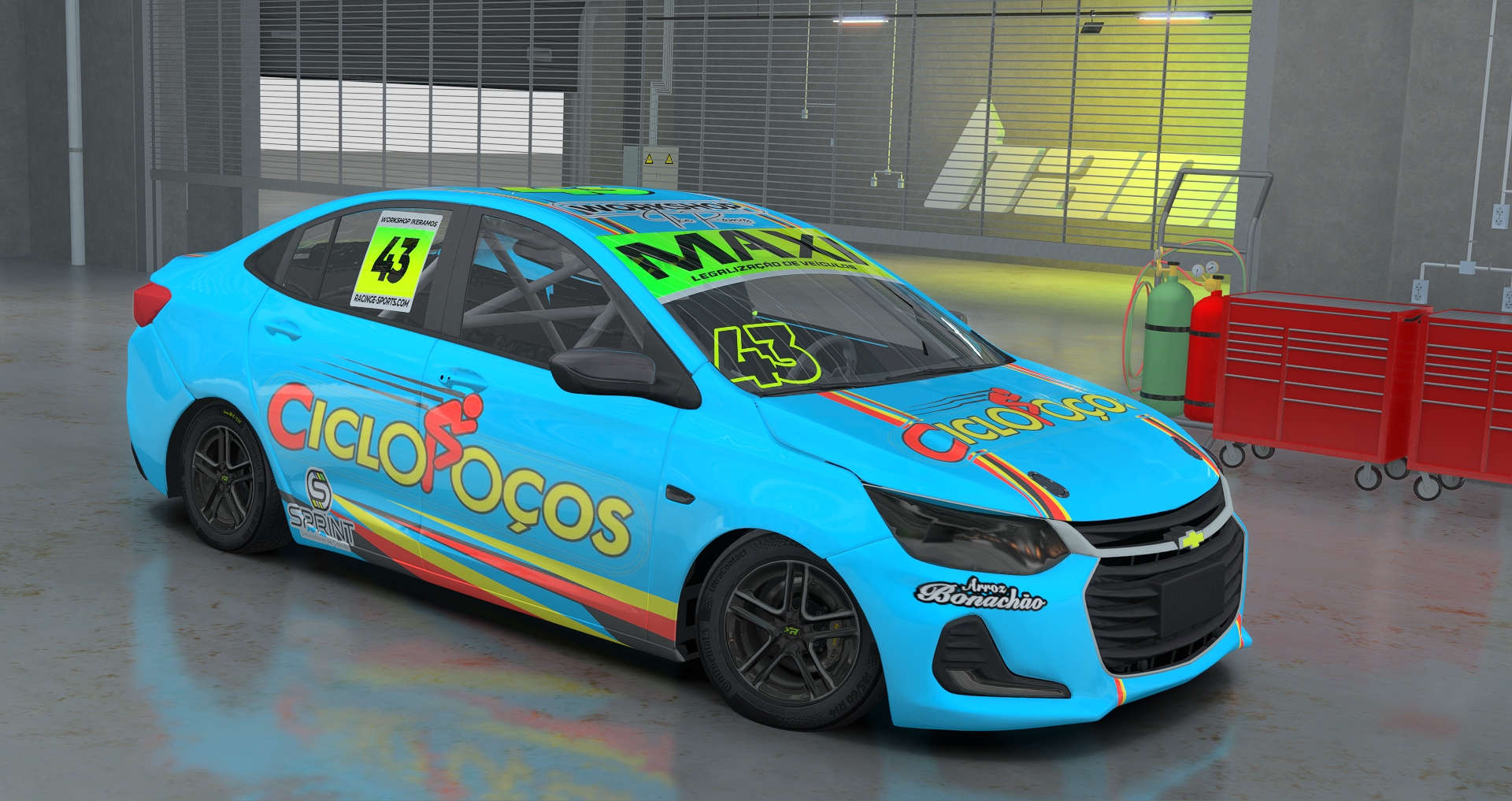 TURISMOCUP - CHEVROLET NEW ONIX PLUS, skin FELIPE HENRIQUE BOLETTA E SILVA