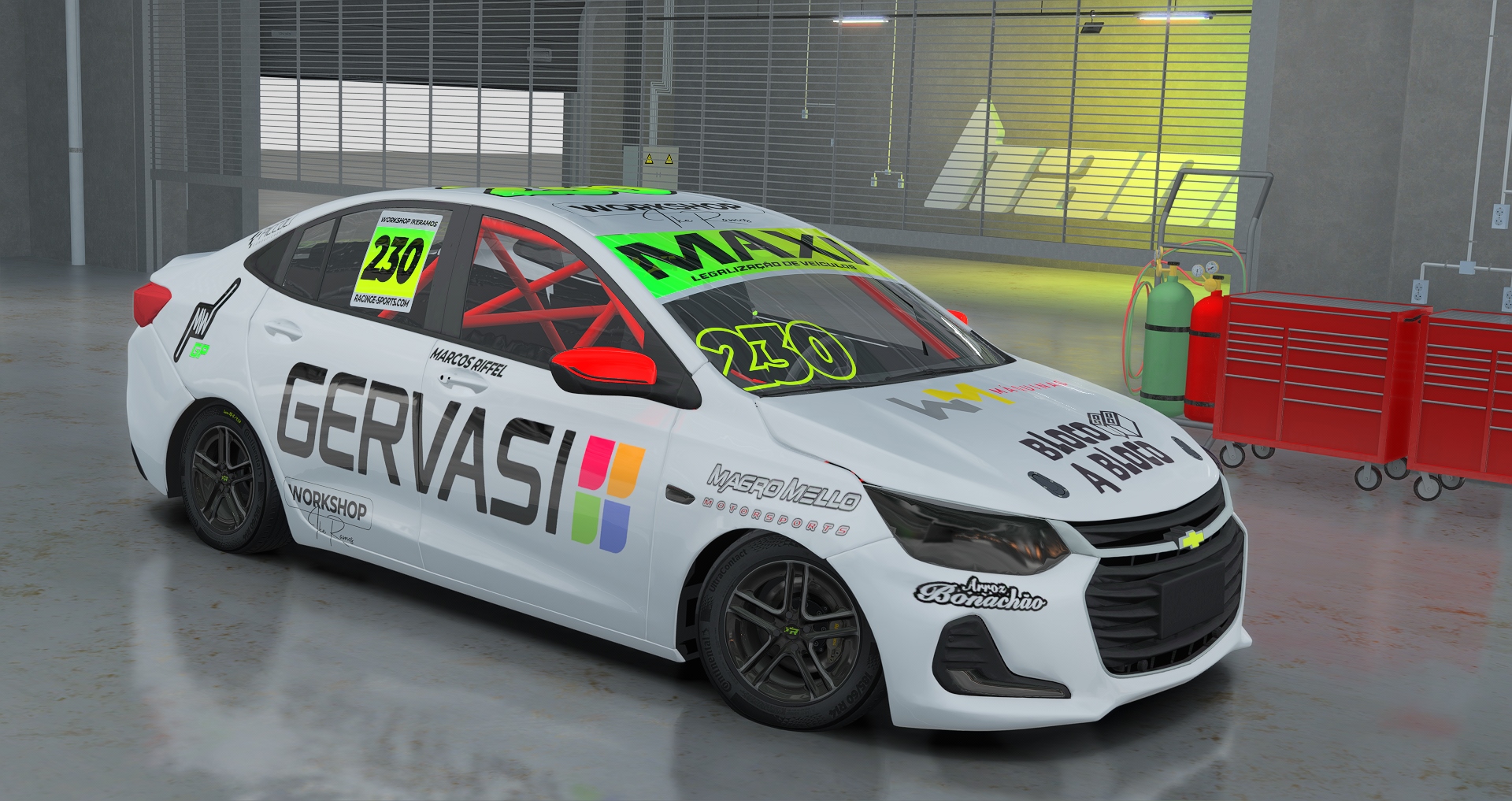 TURISMOCUP - CHEVROLET NEW ONIX PLUS, skin MARCOS RIFFEL