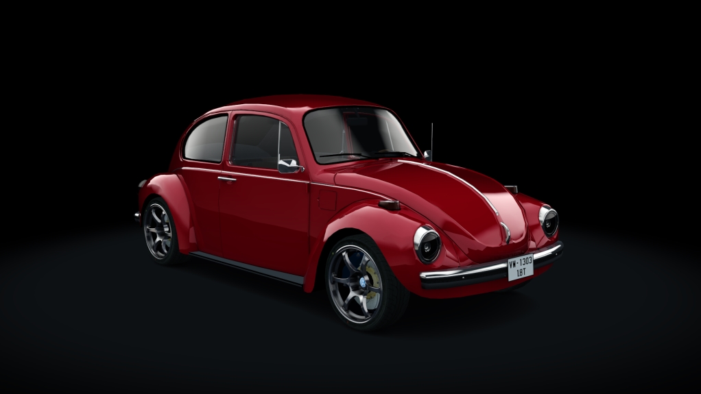 VW Beetle 1973 Sleeper, skin kasan_red