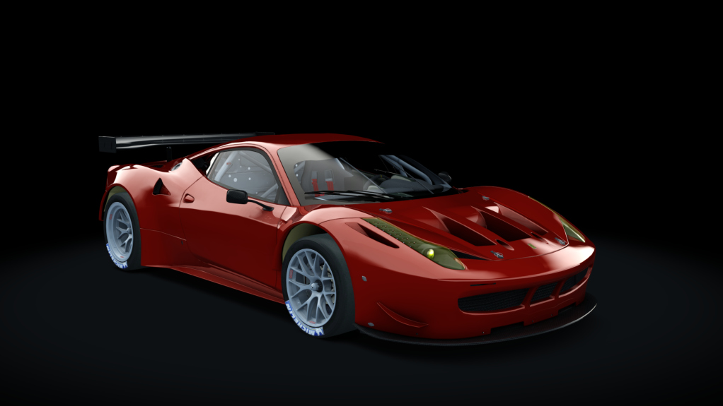 Ferrari 458 GT2, skin rosso_corsa