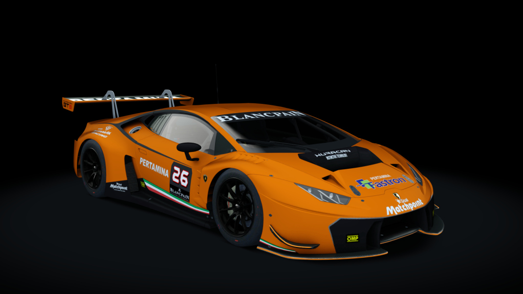 Lamborghini Huracan GT3, skin Racing_Orange_matte