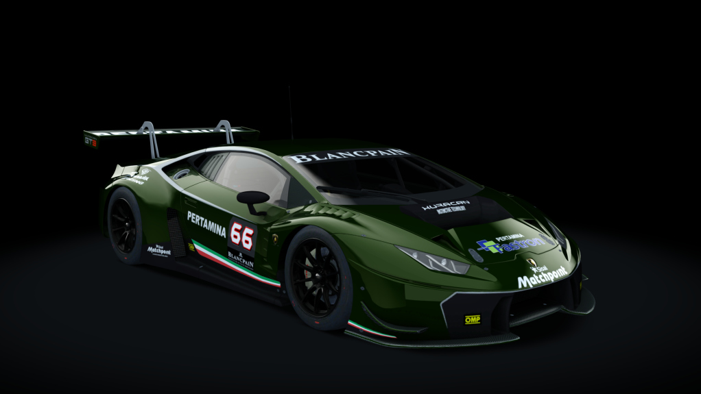 Lamborghini Huracan GT3, skin Racing_darkgreen