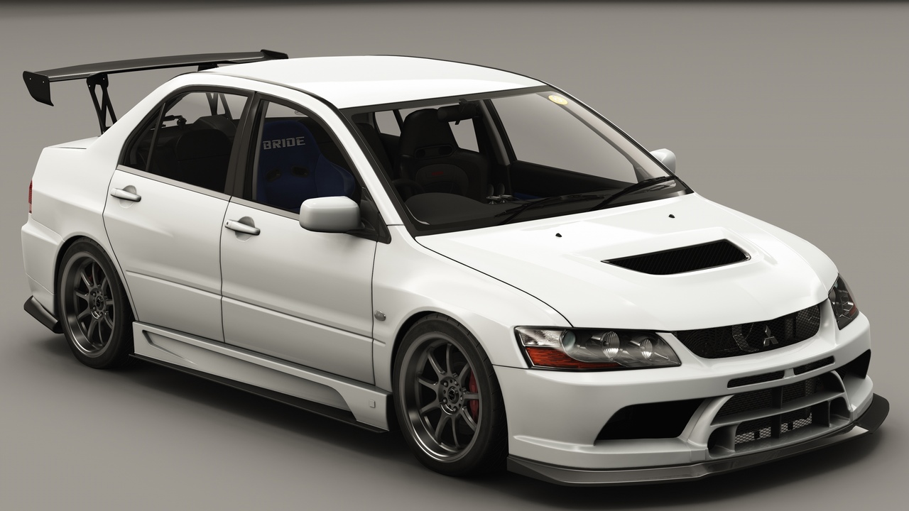 Mitsubishi Lancer Evolution IX MR VARIS, skin A31 Apex Silver