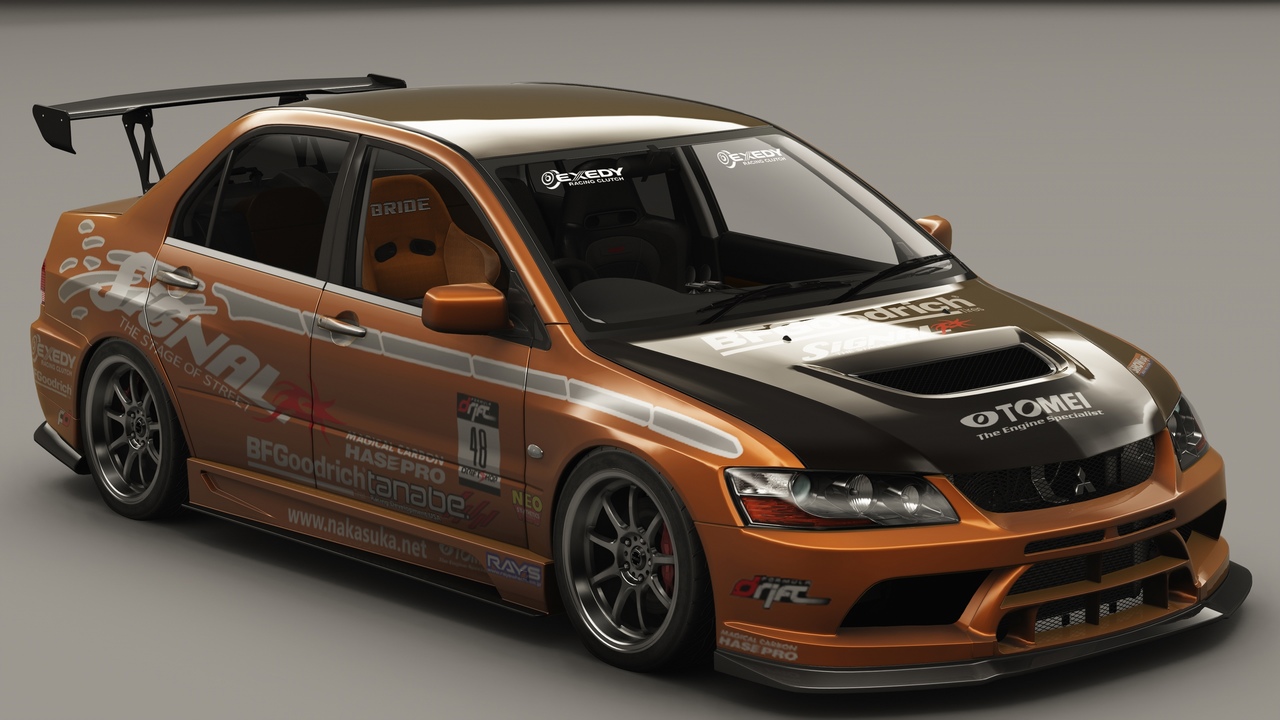 Mitsubishi Lancer Evolution IX MR VARIS, skin Signal Livery