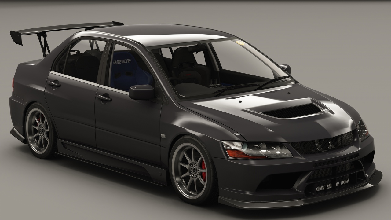 Mitsubishi Lancer Evolution IX MR VARIS, skin X42 Tarmac Black