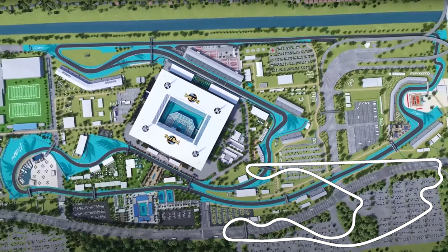 Miami International Autodrome, layout layout_f1_2022